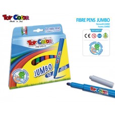 TOY COLOR ΜΑΡΚΑΔΟΡΟΙ 12 JUMBO ΧΑΡΤΙΝΟ ΚΟΥΤΙ 6Κ.